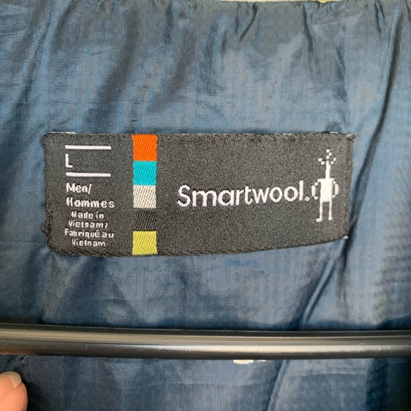 Men's Dark Blue Quilted Vest - Picture 5 of 5